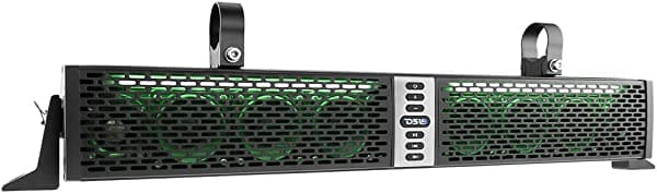 DS18 SBAR30BT Black Hydro 30" - Barra de Sonido de 2 Vías Impermeable con Luces RGB Integradas y Sistema Bluetooth - 320 Watts MAX, 160 Watts RMS - Ideal para ATV, UTV, Jeep, vehículos Side by Side, Marinos, RZR