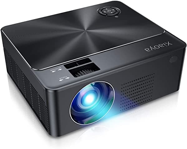 XIAOYA - Proyector para exteriores, proyector para películas HD, soporta 1080P