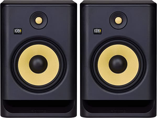 KRK RP8 Rokit 8 G4 Monitor de Estudio Profesional Bi-Amplificado de 8" con Alimentación, Par, Negro, XLR