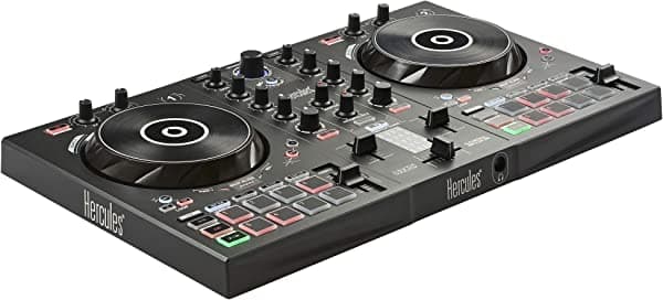 Hercules DJ Control Inpulse 300 | Controlador USB de 2 Canales con Guía para Sincronización de Beats, Academia DJ y Software Completo DJUCED Incluido DJ Controller