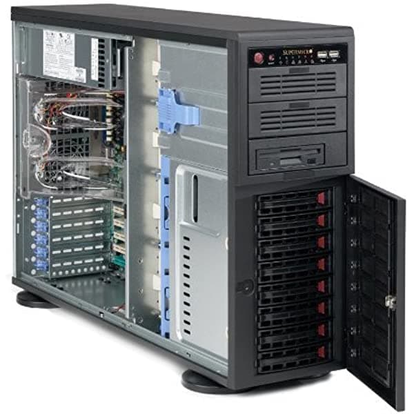 SUPERMICRO CSE-813MFTQC-R407CB Chasis Montable en Rack de 400 W, 1U, ATX, SATA/SAS - Negro