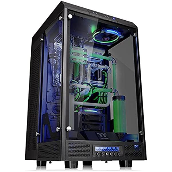 Thermaltake Nivel 20 HT - Torre de computadora, con 4 vidrios templados, edición de color negro CA-1H1-00F1WN-00