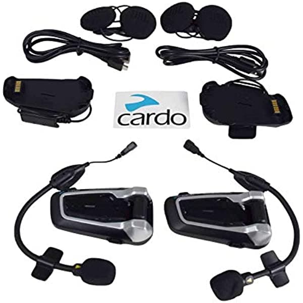 CARDO PTB00101 JBL PACKTALK BOLD DUO Sound by JBL Headset, paquete de 2 unidades, PTB00101 Sistema de comunicaciones Bluetooth para motocicleta de JBL DUO PACK, PTB00101