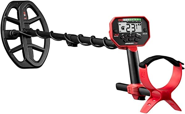 Minelab Vanquish 440 Detector de Metales Multifrecuencia para Adultos con Bobina Impermeable 10" x 7", Auriculares y Cubierta de Lluvia 3820-0002