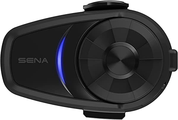 Sena 10S Sistema de Comunicación con Auriculares Bluetooth para Motocicleta, Paquete Doble, Negro 10S-02D