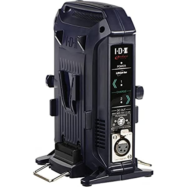 IDX VL-2X Cargador de 2 canales para baterías V-Mount Li-Ion/Ni-Cad