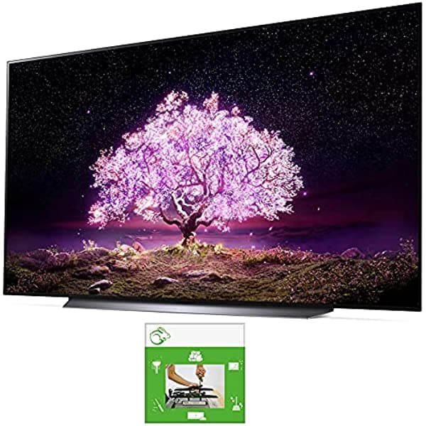 LG OLED83C1PUA - Televisor inteligente OLED de 83 pulgadas Clase 4K con AI ThinQ Bundle con comprobante de instalación de TV TaskRabbit E2LGOLED83C1PUA