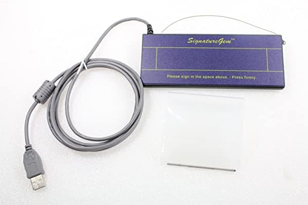 Topaz SignatureGem T-S261-HSB-R - Pad Electrónico de Firma USB de 1 Pulgada x 5 Pulgadas