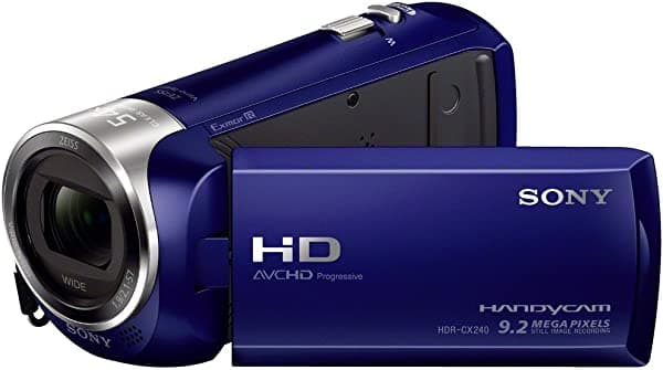 Sony HDRCX240/LCámara de video con LCD de 2.7 pulgadas (azul)