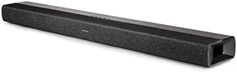 Denon DHT-S217 Elegante Barra de Sonido para Cine en Casa (Modelo 2022), Sonido Envolvente Virtual, HDMI eARC, Compatibilidad con Bluetooth, Control Remoto Compatible con IR, Diálogos Nítidos y Claros, Negro
