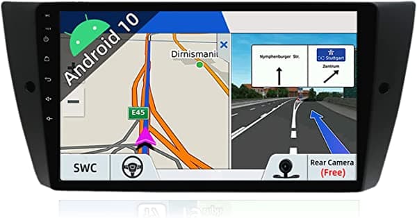 BXLIYER Android 10 Estéreo para Auto Doble Din Compatible con BMW Serie 3 E90/E91/E92/E93 Unidad Principal - [2G+32G] - Cámara Canbus y Micrófono Gratuitos - 9 Pulgadas - Soporte WiFi 4G BT5.0 Control del Volante CarPlay Mirrorlink