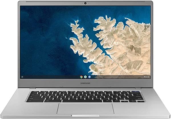 Samsung Chromebook 4 + Chrome OS 15.6" Full HD Intel Celeron Processor N4000 6GB RAM 64GB eMMC Gigabit wi-FI-XE350XBA-K03US, plata