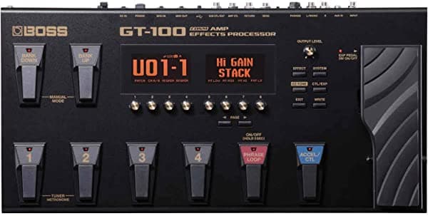 BOSS GT-100 cosm Amp Procesador de Efectos con 1 año última intervensión Extended Warranty