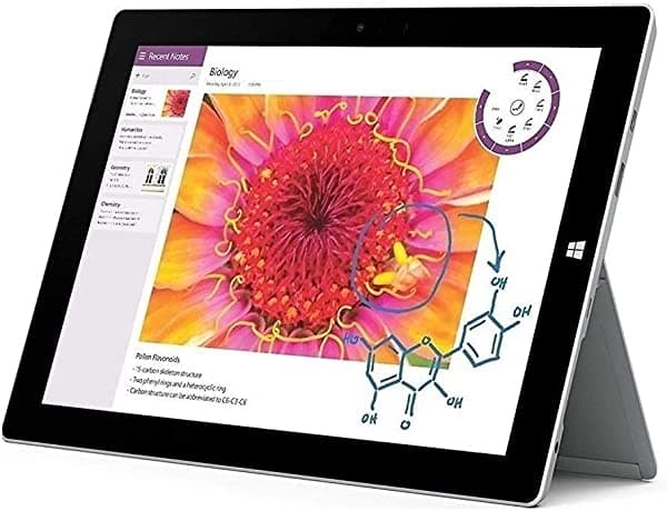 Microsoft Surface 3 10.8" FHD (1920x1280) Pantalla táctil 2 en 1 Educación y Negocios Laptop Tablet (Intel Quad-Core Atom x7-Z8700, 4GB RAM, 64GB SSD) Mini DP, WiFi AC, cámara web, Windows 10 Pro