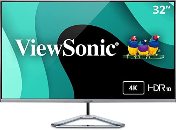 ViewSonic - Pantalla monitor panorámica IPS de 32 pulgadas sin marco VX3276-4K-MHD