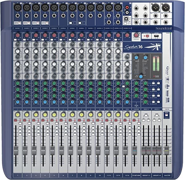 Soundcraft Signature 16 Consola Analógica 16 Canales con Efectos Lexicon Integrados