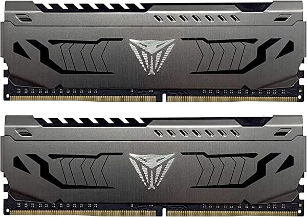 Patriot Viper Steel DDR4 RAM 64GB (2X32GB) 3200MHz CL16 Kit de Memoria para Juegos de Escritorio UDIMM - PVS464G320C6K