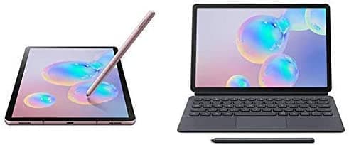 Amazon Renewed Samsung Tab S6 10.5" 128GB WiFi Tablet Rose Blush- SM-T860NZNCXAR + paquete de teclado
