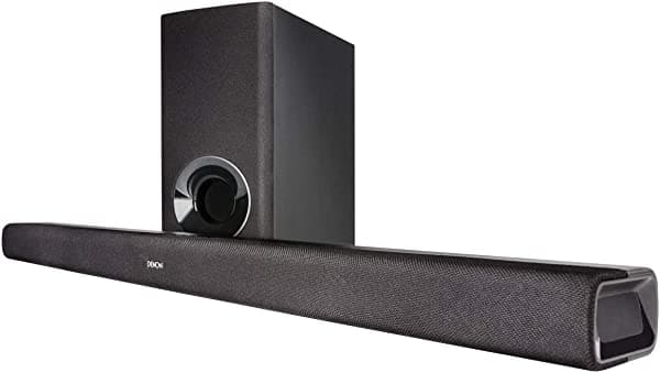 Denon DHT-S316 Sistema de Barra de Sonido para Cine en Casa con Subwoofer Inalámbrico | Tecnología de Sonido Envolvente Virtual | Compatible con Montaje en Pared | Compatibilidad con Bluetooth | Diseño Inteligente y de Perfil Delgado | Negro