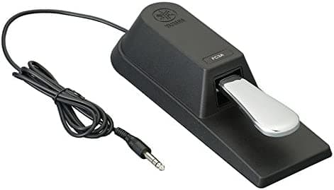 Pedal de sustain para piano Yamaha FC3A con medio pedaleo, Negro