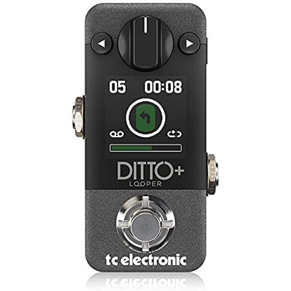 TC Electronic DITTO+ LOOPER Pedal Looper Multi-sesión de Nueva Generación con 60 Minutos de Duración