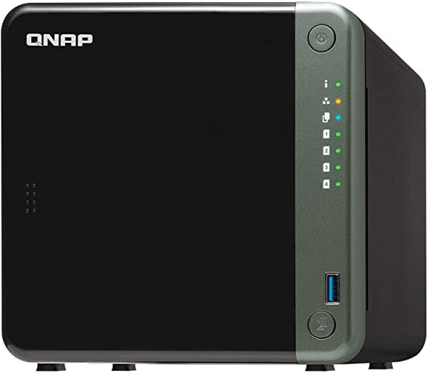 QNAP TS-453D-4G NAS de 4 bahías para profesionales con CPU Intel Celeron J4125 y dos puertos de 2.5 GbE