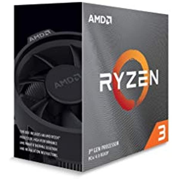 AMD Ryzen 3 3100 Procesador de escritorio desbloqueado de 4 núcleos y 8 hilos con enfriador Wraith Stealth ‎100-100000284BOX