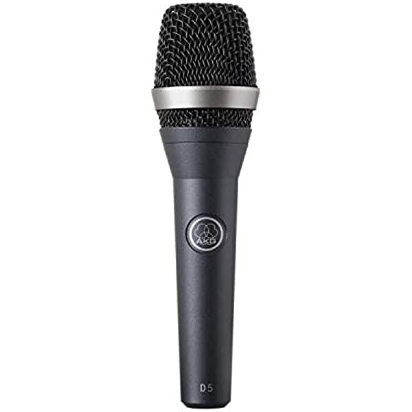 AKG D5 Micrófono Dinámico Vocal de Alta Calidad para Cantantes y Eventos (Modelo 3138X00070)