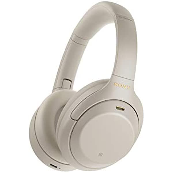 Sony WH-1000XM4 Auriculares inalámbricos de alta calidad con cancelación de ruido con micrófono para llamadas telefónicas y control de voz Alexa, color plateado WH1000XM4/S