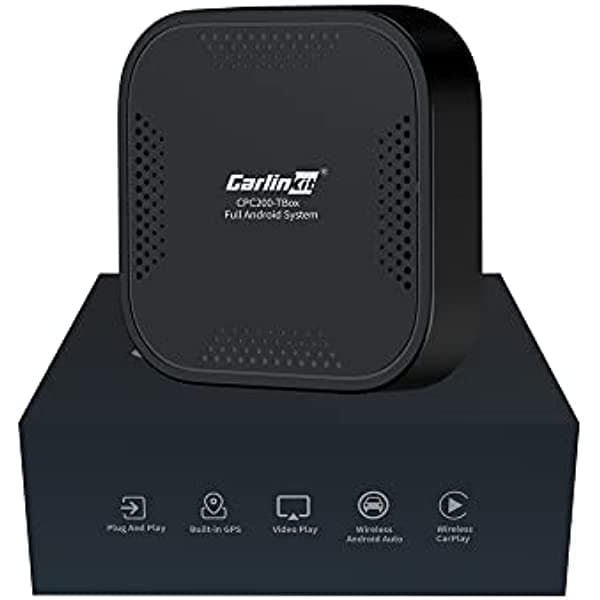 CarlinKit AI Box CarPlay - Adaptador inalámbrico para Android 2022, apto para automóvil con pantalla táctil CarPlay con cable OEM, conmutación de Android inalámbrica, compatible con YouTube, Netflix, Android Auto inalámbrico y CarPlay, etc
