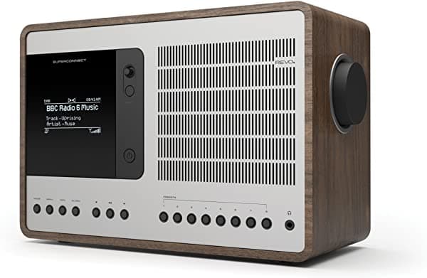 Revo SuperConnect - Radio de mesa de lujo multiformato Revo SuperConnect - Walnut