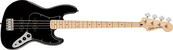 Fender Squier Affinity Series Jazz Bass, con Garantía de 2 Años en Color Negro, Diapasón de Arce 378603506