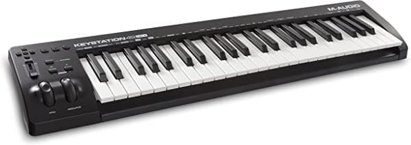 M-Audio Teclado en miniatura USB MIDI ultraportátil Keystation, con ProTools First M-Audio Edition y Xpand!2 de AIR Music Tech Keystation 49 MK3