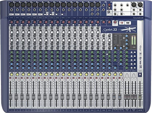 Soundcraft Mezclador analógico Signature 22 de 22 canales con efectos Lexicon integrados