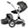 Hot Mom - Cochecito para bebé con rotación de 360º en color gris F023-Dark Grey