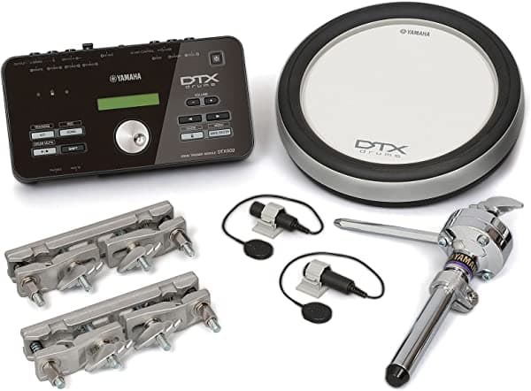 Yamaha DTX Hybrid batería electrónica con módulo DTX502, XP80 3-Zone Silicone Drum Pad, disparadores y soportes DTXHP580