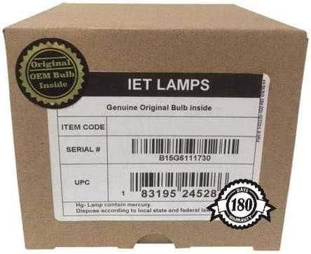 Lámpara de repuesto original OEM para Panasonic PT-AE8000, PT-AE8000U, PT-AT6000, PT-AT6000E Proyector - IET lámparas con 1 año de garantía (alimentación por Philips) ET-LAA410