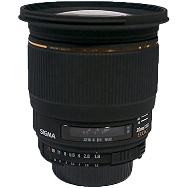 Sigma 20 mm f/1.8 EX DG RF Aspherical lente gran angular Nikon Cámaras SLR Negro 411110