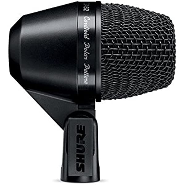 Shure PGA52-XLR Micrófono dinámico de tambor giratorio cardioide con cable XLR-XLR de 15 pies