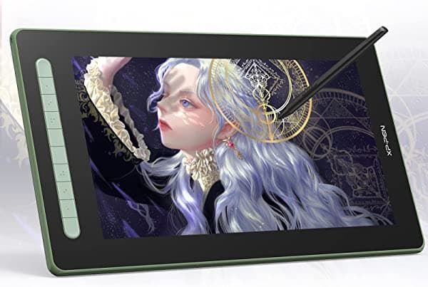 XPPen Artist 16 2nd Tableta Gráfica de Dibujo con Pantalla Laminada Completa, Inclinación, Stylus Sin Batería, 10 Teclas de Atajo, Compatible con Windows, Mac, Linux, Chromebook y Android, Pantalla de Lápiz de 15.4 pulgadas CD160FH_G