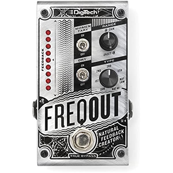 DigiTech Pedal de expresión de guitarra Dynamic Feedback, plateado (FREQOUT-U)