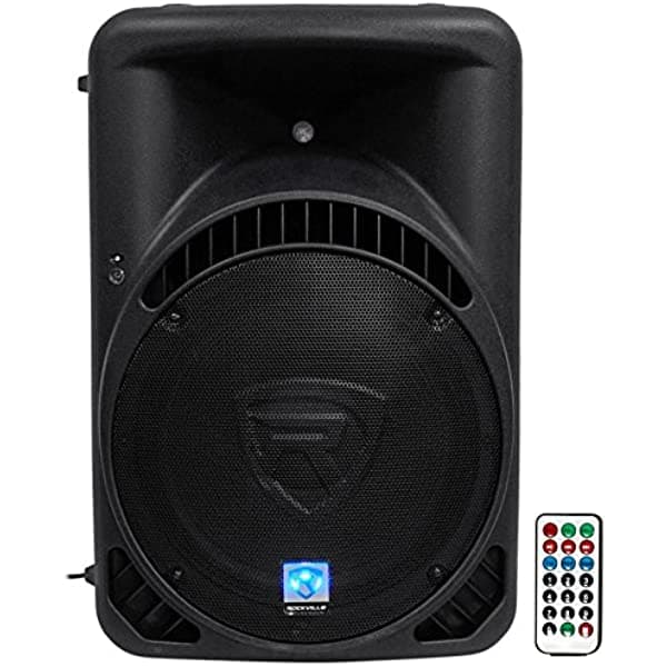 Rockville RPG15BT Altavoz DJ/PA Activo de 15" con 1000W de Potencia, Bluetooth, USB, SD, EQ y Control Remoto