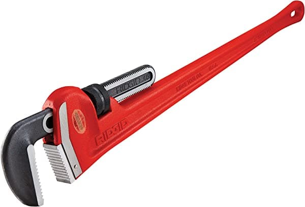 Ridgid Llave De Tubo Recta Resistente Modelo 48 31040 Llave De Fontanería De 48 Pulgadas