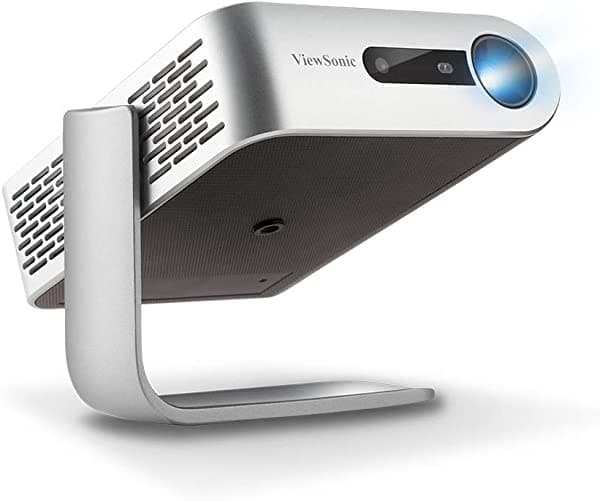 ViewSonic M1+ Proyector LED Portátil con Auto Keystone, Altavoces Bluetooth Harman Kardon Duales y HDMI, USB C, Transmite Netflix con Dongle (M1PLUS)