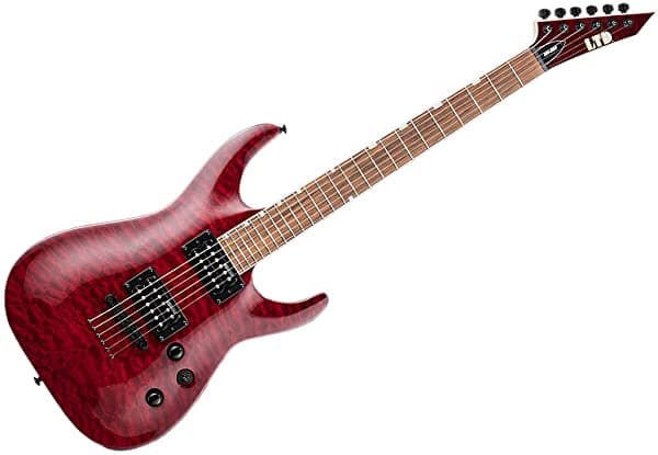 ESP LTD MH-200QM - Guitarra eléctrica LMH200QMNTSTBC