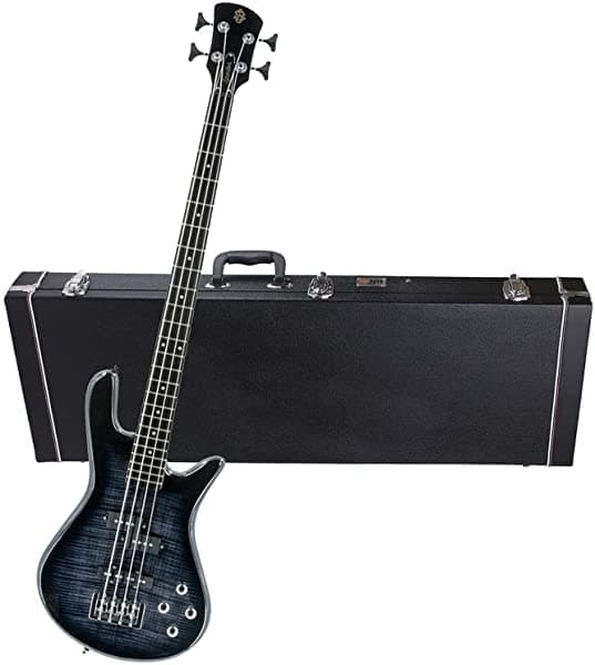 Clutch Spector Legend 4 Standard Bajo Eléctrico (Black Stain Gloss), con estuche rígido para bajo Gearlux