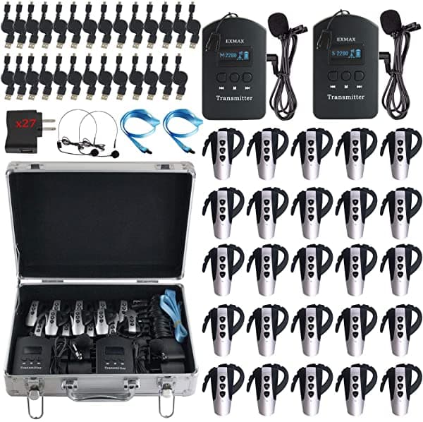 EXMAX EXD-6824 - Sistema de guía de visitas inalámbricas para el museo de traducción simultánea