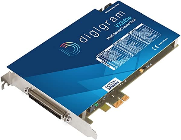 Digigram VX881e - Tarjeta de sonido PCM multicanal con 4 E/S estéreo AES/EBU VB1871A0201