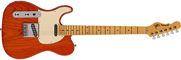 G&L Tribute ASAT - Guitarra eléctrica clásica para zurdos, color naranja claro TI-ACL-165L46M76