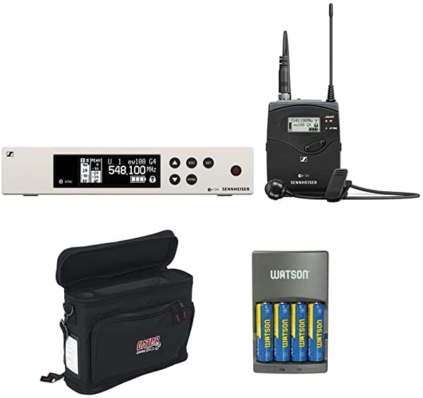 Sennheiser ew 135P G4 sistema de micrófono inalámbrico con micrófono de mano 835 A, paquete móvil y kit de cargador rápido de 4 horas